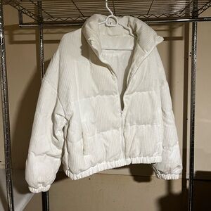 Women's White Puffer Jacket